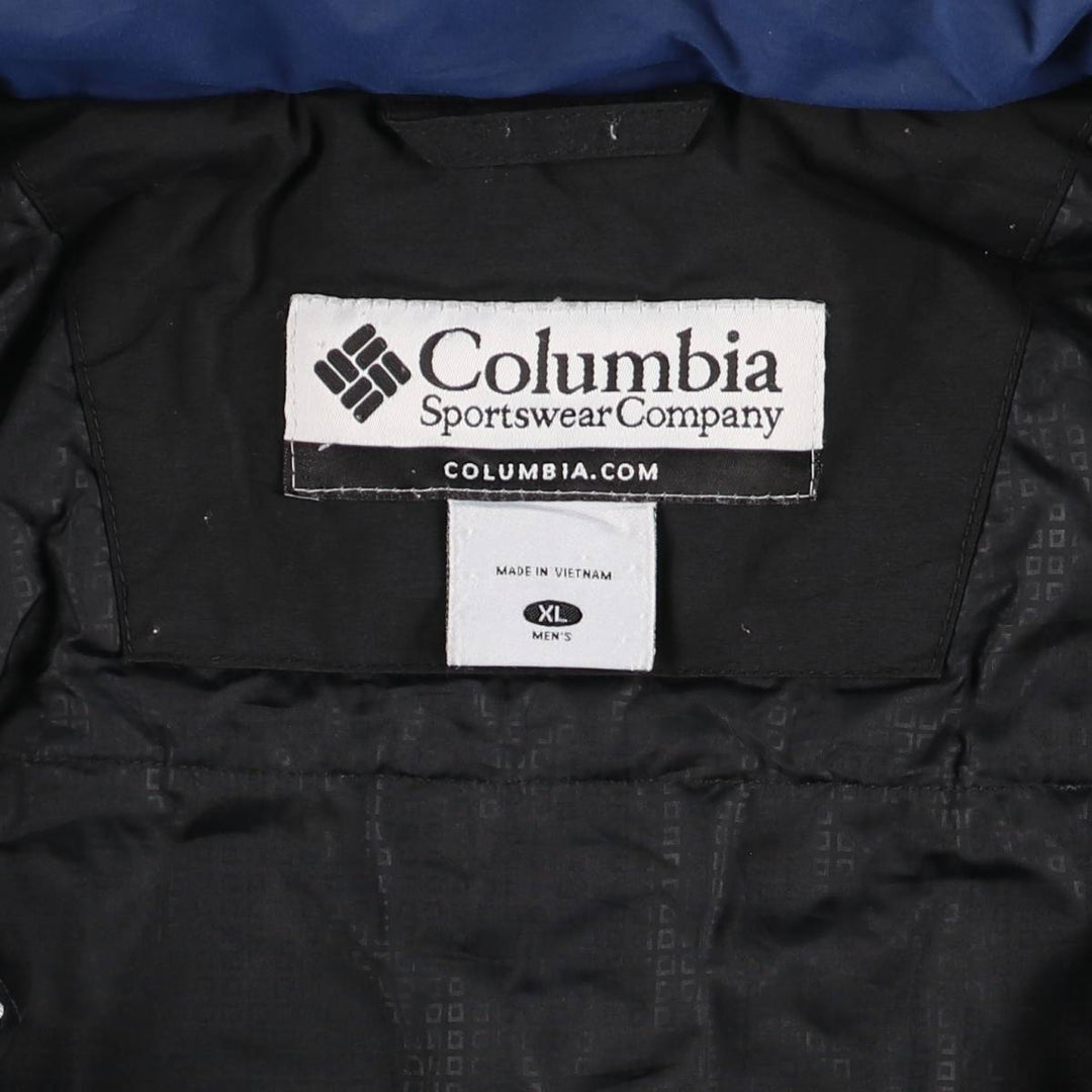 2000'S Columbia Padded Mountain Jacket, Shell Jacket, Puffer Jacket, Men's XL Nylon blue type Vintage Second Hand