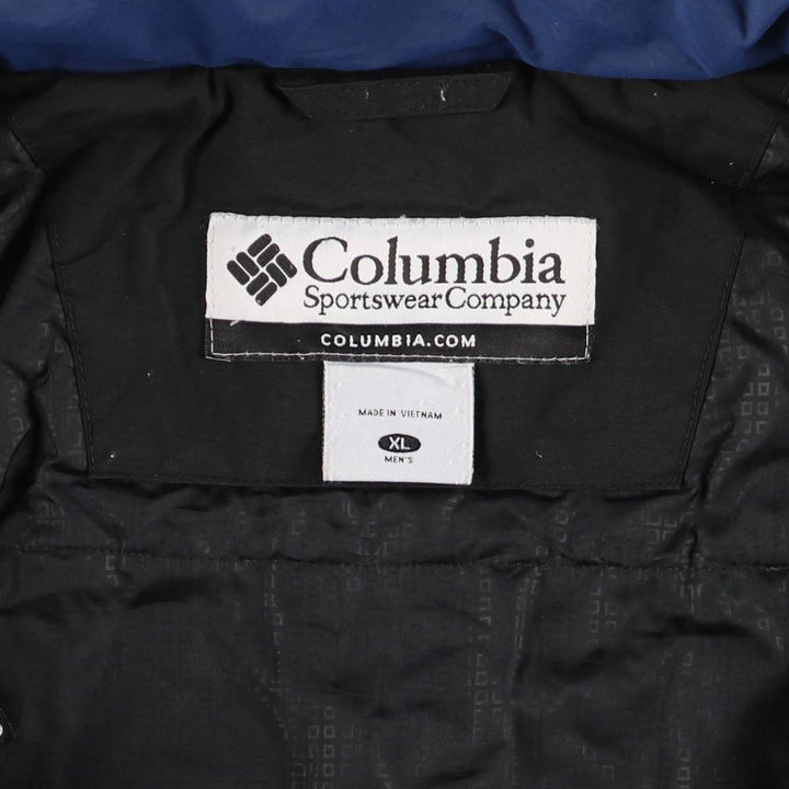 2000'S Columbia Padded Mountain Jacket, Shell Jacket, Puffer Jacket, Men's XL Nylon blue type Vintage Second Hand