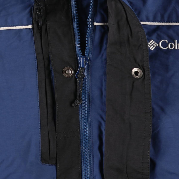 2000'S Columbia Padded Mountain Jacket, Shell Jacket, Puffer Jacket, Men's XL Nylon blue type Vintage Second Hand