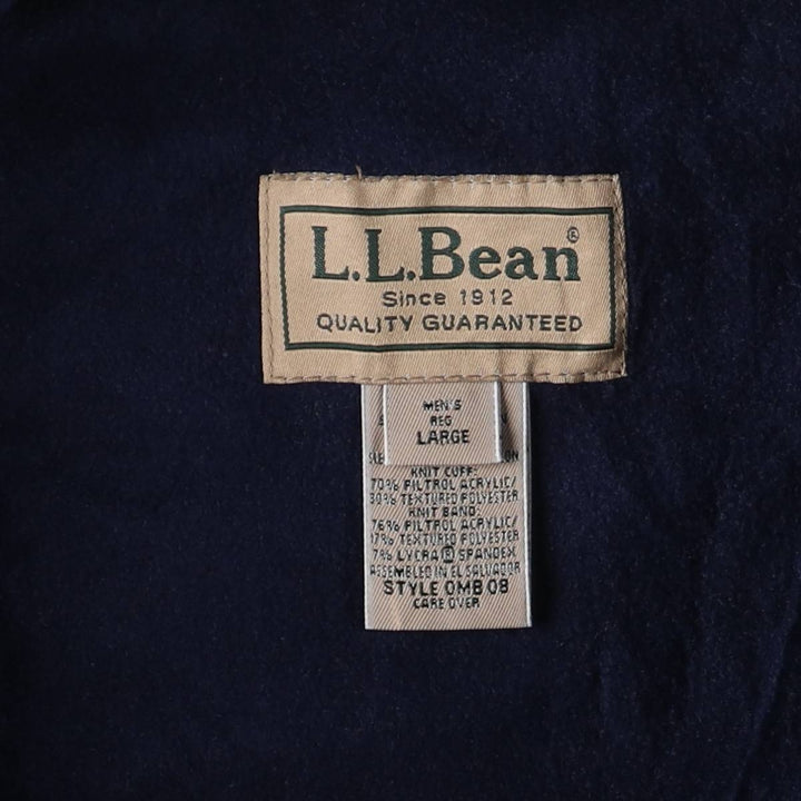 90s-00'S LLBean Nylon Jacket, Men's Size L Nylon blue type Vintage Second Hand