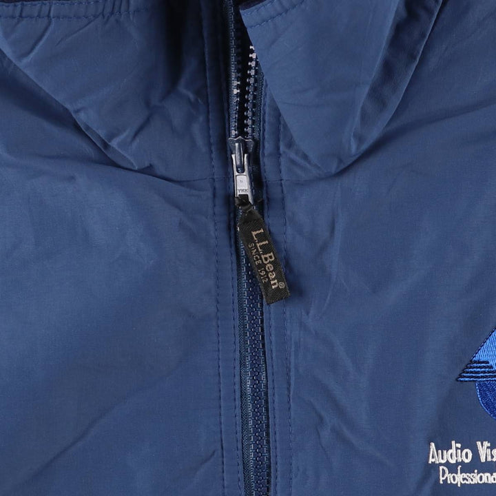 90s-00'S LLBean Nylon Jacket, Men's Size L Nylon blue type Vintage Second Hand