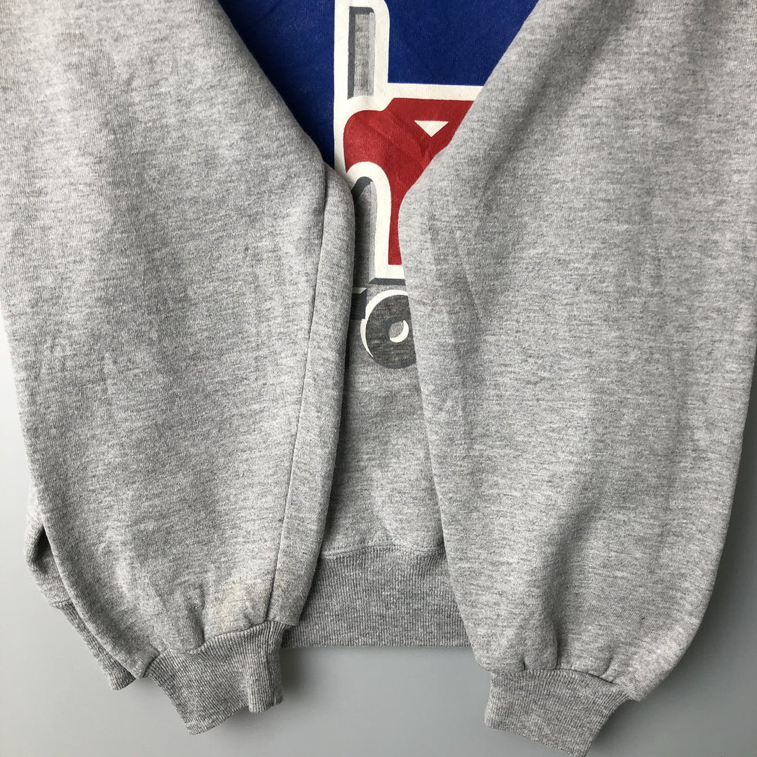 Vintage 90'S Russell large logo sweatshirt, made in the USA, size M, men's polyester gray type Vintage Second Hand