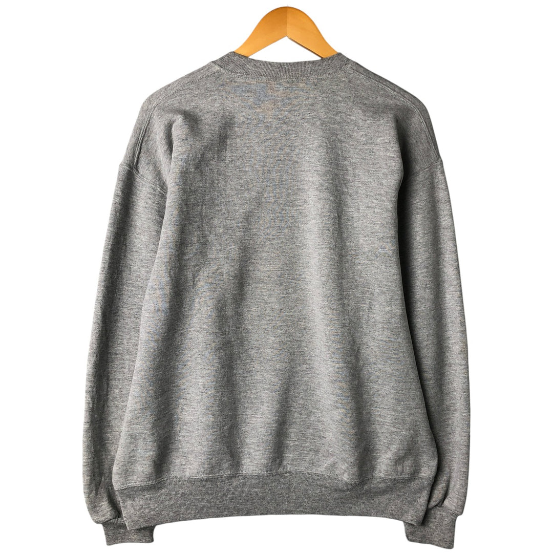 Vintage 90'S Russell large logo sweatshirt, made in the USA, size L, men's polyester gray type Vintage Second Hand