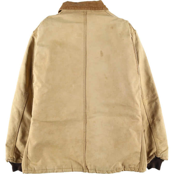 80s-90'S Carhartt Traditional Padded Duck Work Jacket, Made in USA, Men's Size XL unclear Beige type Vintage Second Hand