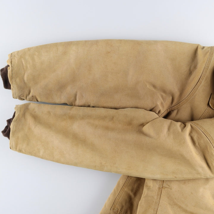 80s-90'S Carhartt Traditional Padded Duck Work Jacket, Made in USA, Men's Size XL unclear Beige type Vintage Second Hand