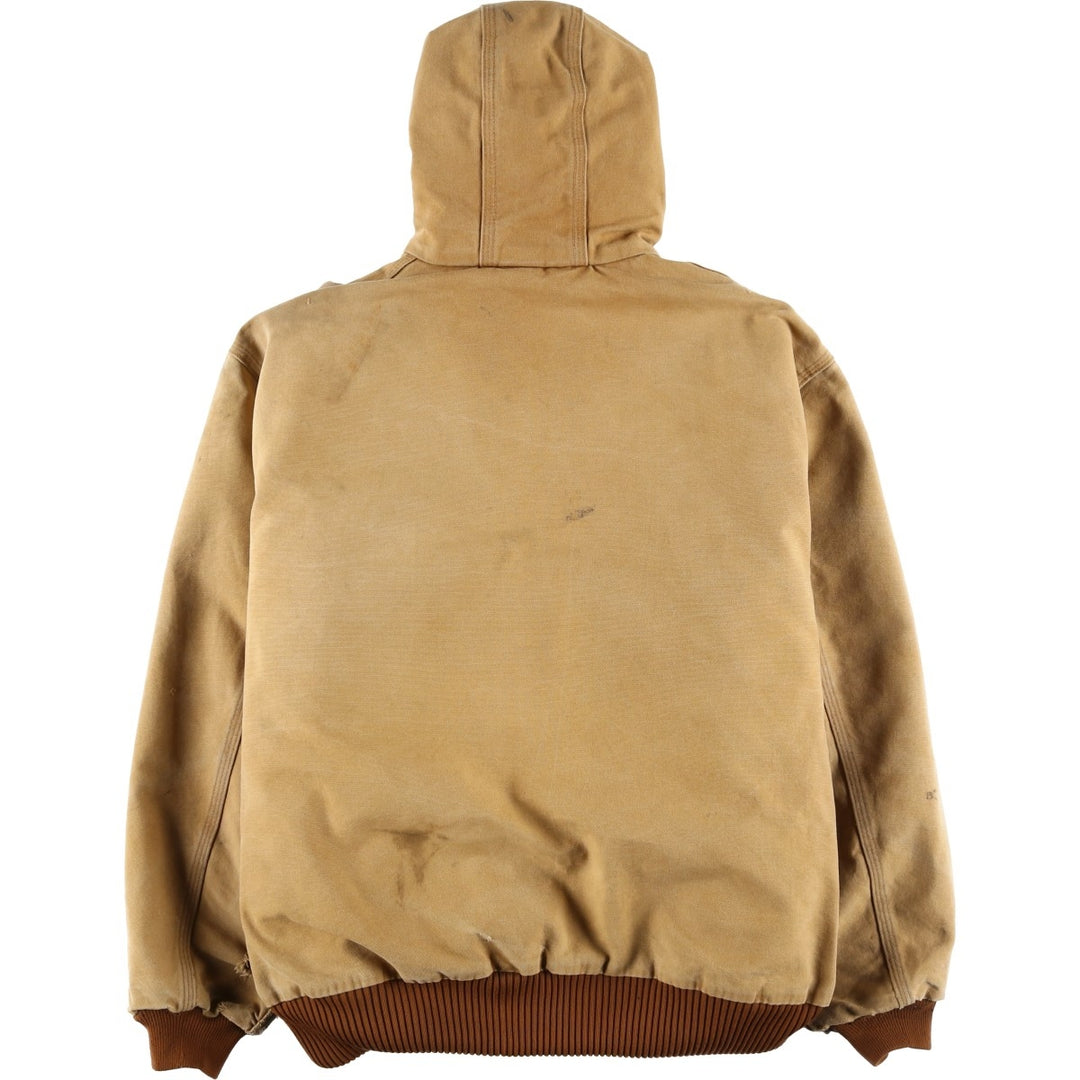 Carhartt Active Jacket, Padded Duck Full Zip Parka, Made in USA, Men's XL cotton Beige type Vintage Second Hand