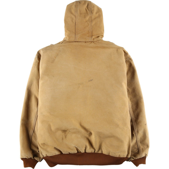 Carhartt Active Jacket, Padded Duck Full Zip Parka, Made in USA, Men's XL cotton Beige type Vintage Second Hand
