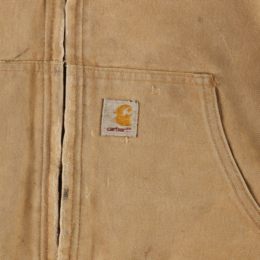 Carhartt Active Jacket, Padded Duck Full Zip Parka, Made in USA, Men's XL cotton Beige type Vintage Second Hand