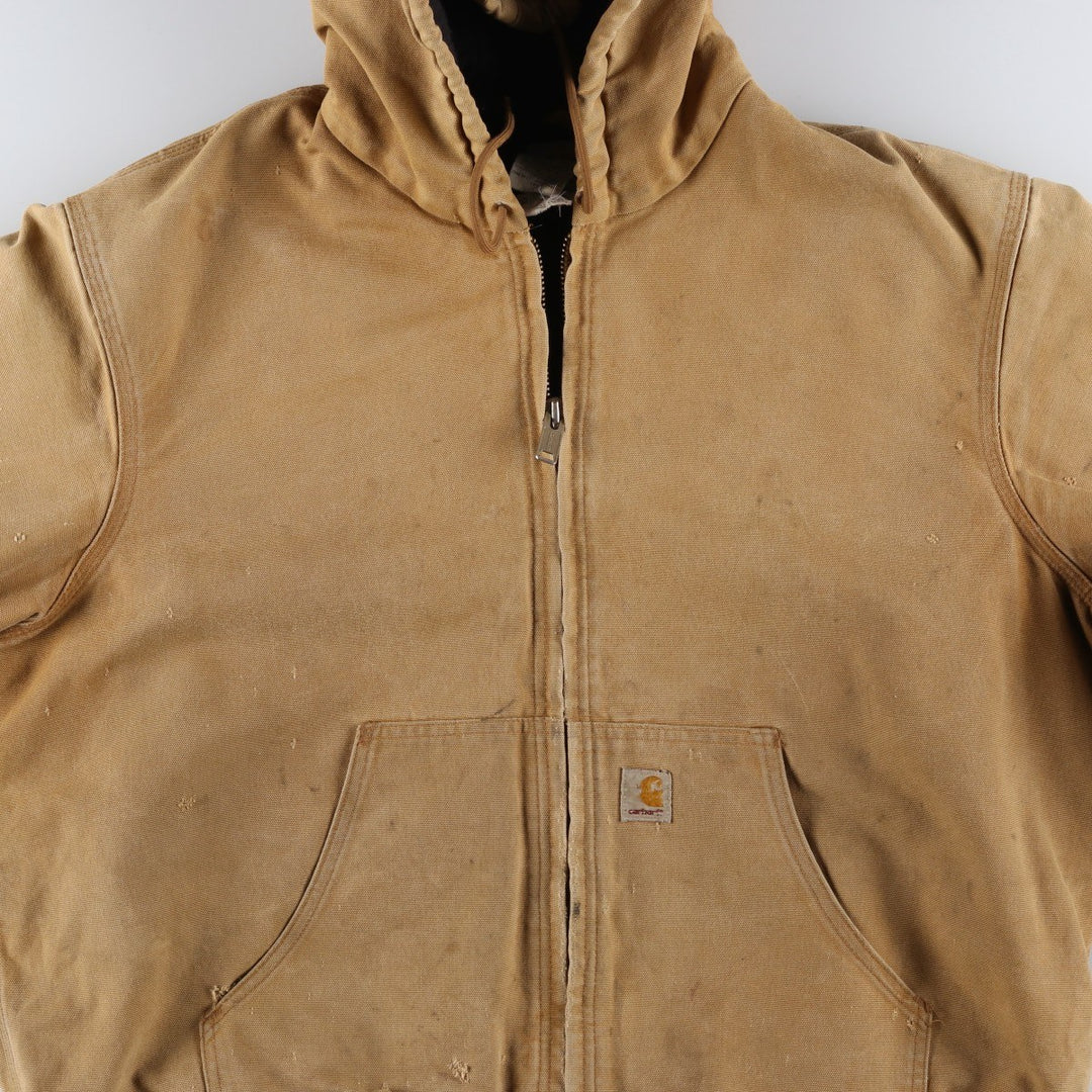 Carhartt Active Jacket, Padded Duck Full Zip Parka, Made in USA, Men's XL cotton Beige type Vintage Second Hand
