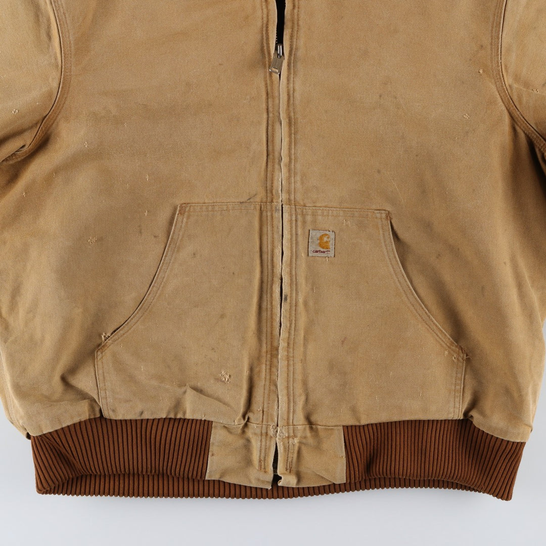 Carhartt Active Jacket, Padded Duck Full Zip Parka, Made in USA, Men's XL cotton Beige type Vintage Second Hand