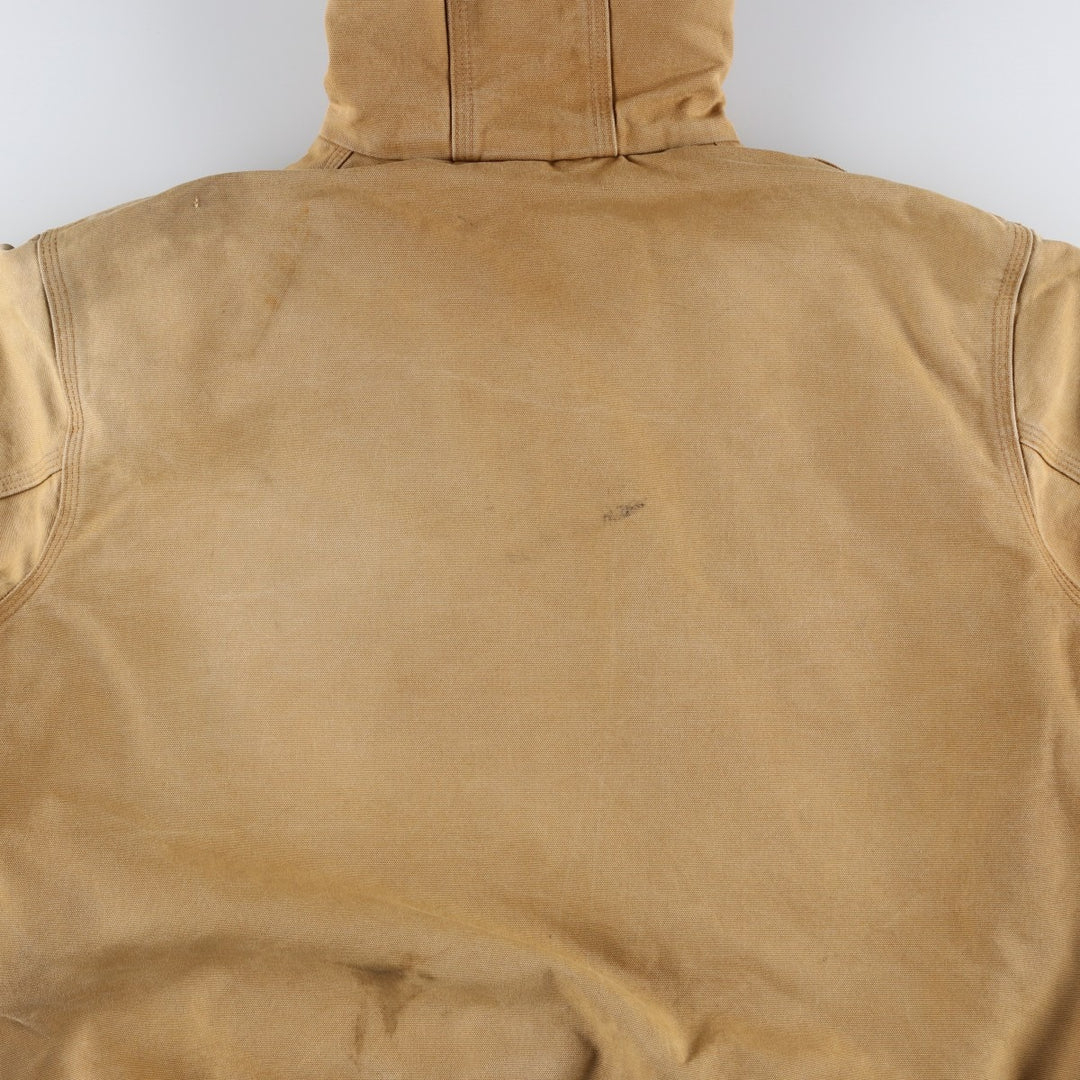 Carhartt Active Jacket, Padded Duck Full Zip Parka, Made in USA, Men's XL cotton Beige type Vintage Second Hand