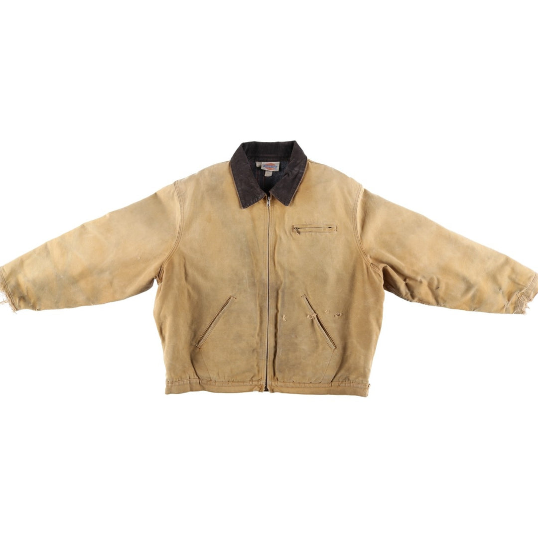 Vintage 90'S Dickies Duck Work Jacket, Men's XXL, Blanket Liner unclear beige type brown Vintage Second Hand