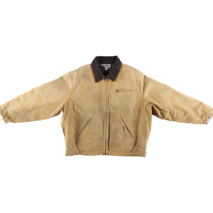 Vintage 90'S Dickies Duck Work Jacket, Men's XXL, Blanket Liner unclear beige type brown Vintage Second Hand