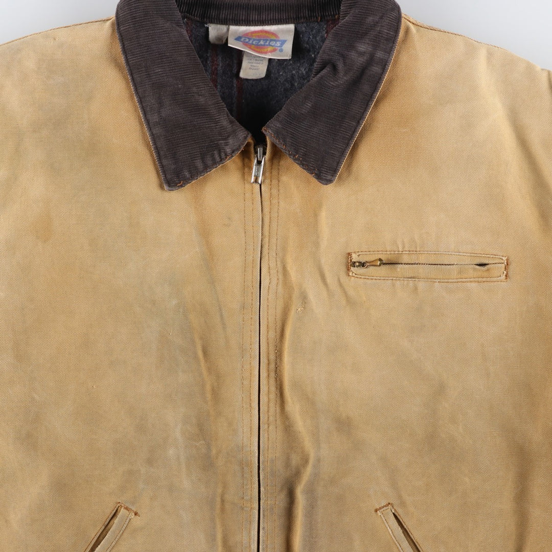 Vintage 90'S Dickies Duck Work Jacket, Men's XXL, Blanket Liner unclear beige type brown Vintage Second Hand