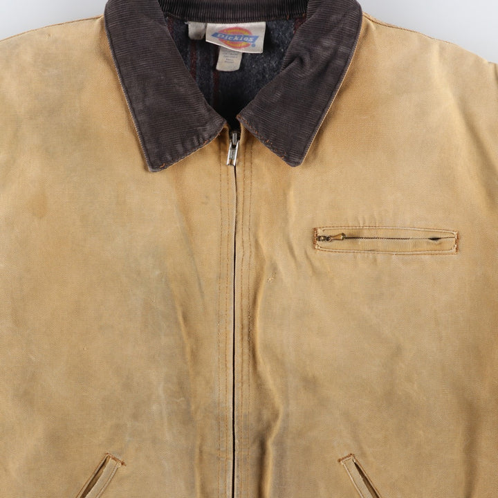 Vintage 90'S Dickies Duck Work Jacket, Men's XXL, Blanket Liner unclear beige type brown Vintage Second Hand