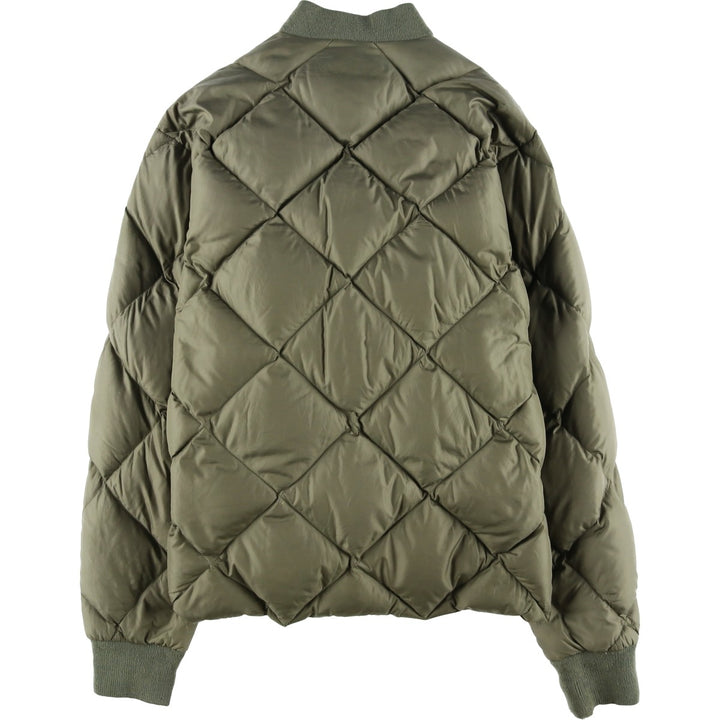 Vintage 1980'S Cabelas quilted goose down jacket, size M, men's Goose down (insulation) Khaki type Vintage Second Hand