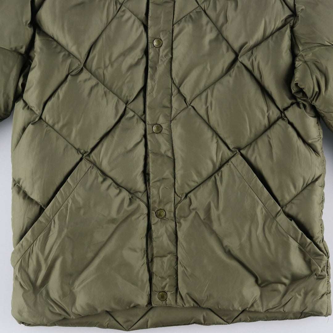 Vintage 1980'S Cabelas quilted goose down jacket, size M, men's Goose down (insulation) Khaki type Vintage Second Hand