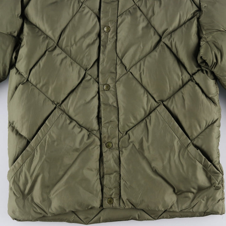 Vintage 1980'S Cabelas quilted goose down jacket, size M, men's Goose down (insulation) Khaki type Vintage Second Hand
