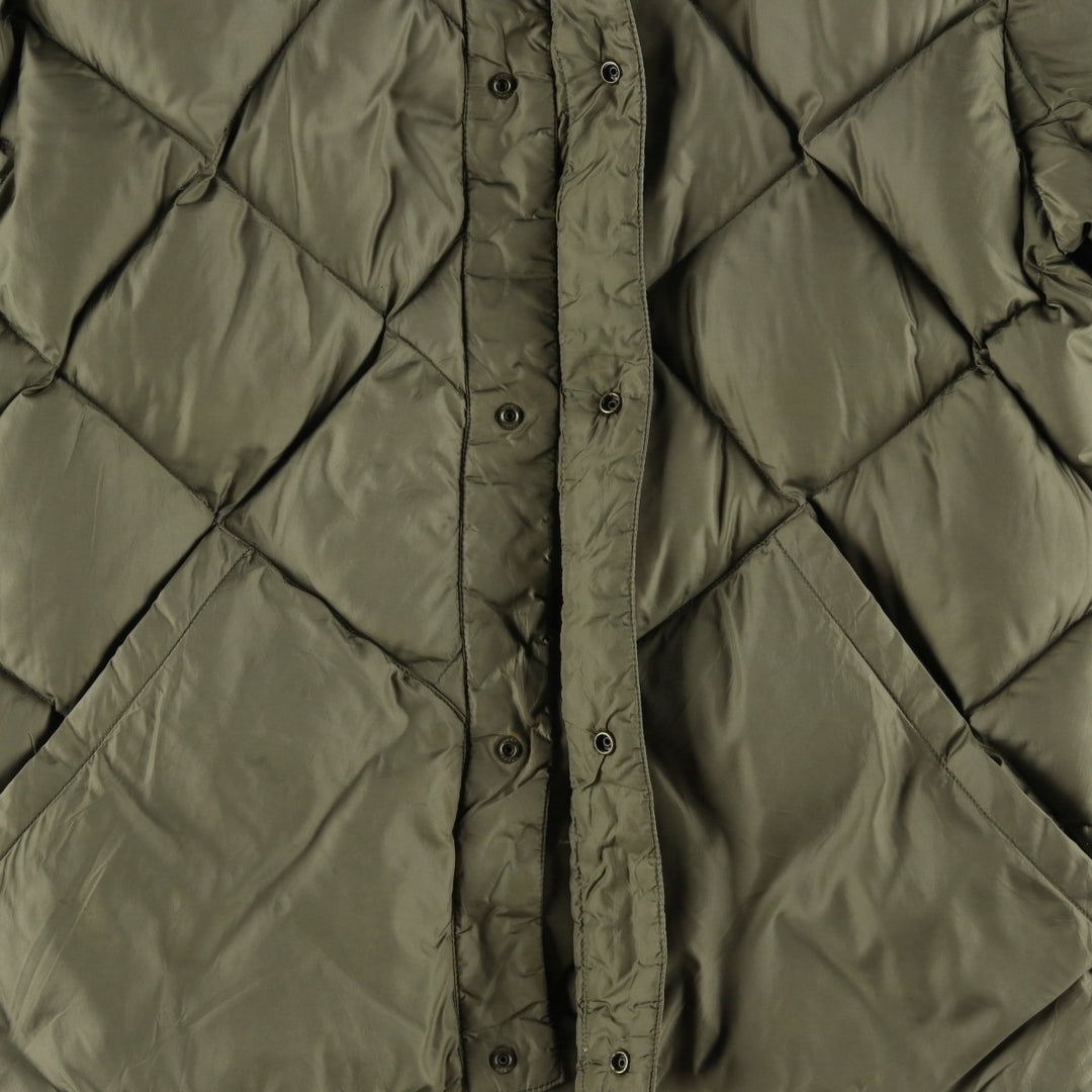Vintage 1980'S Cabelas quilted goose down jacket, size M, men's Goose down (insulation) Khaki type Vintage Second Hand