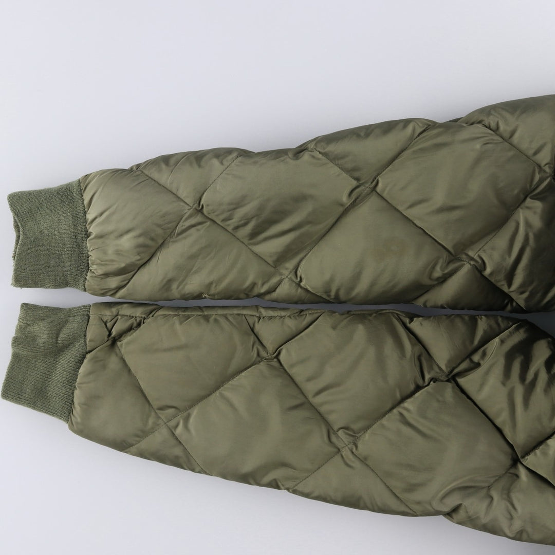 Vintage 1980'S Cabelas quilted goose down jacket, size M, men's Goose down (insulation) Khaki type Vintage Second Hand