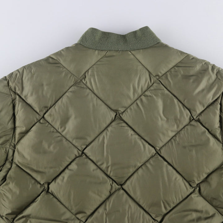 Vintage 1980'S Cabelas quilted goose down jacket, size M, men's Goose down (insulation) Khaki type Vintage Second Hand
