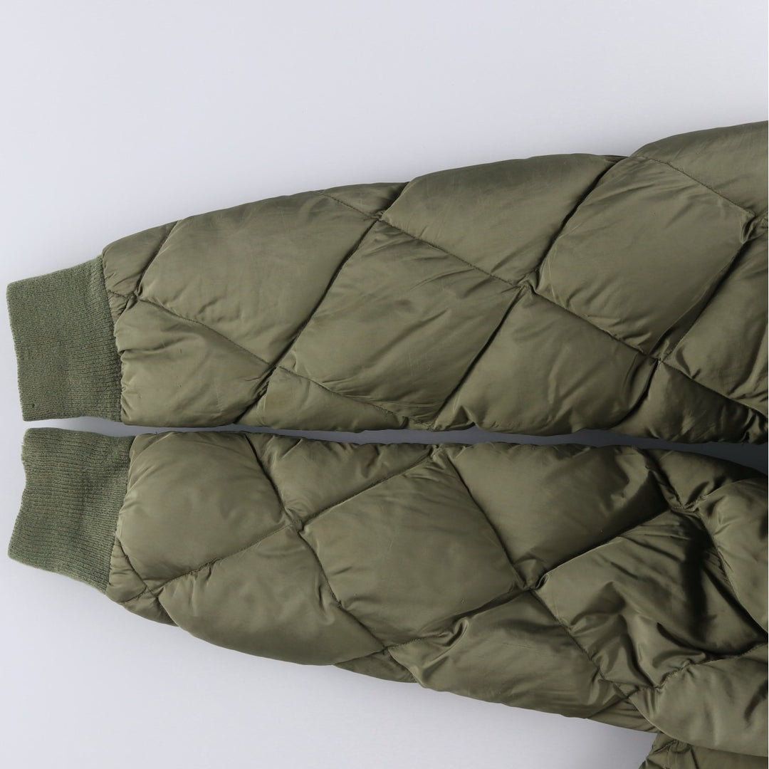 Vintage 1980'S Cabelas quilted goose down jacket, size M, men's Goose down (insulation) Khaki type Vintage Second Hand