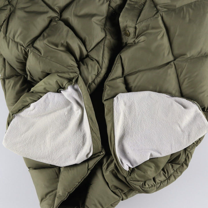 Vintage 1980'S Cabelas quilted goose down jacket, size M, men's Goose down (insulation) Khaki type Vintage Second Hand