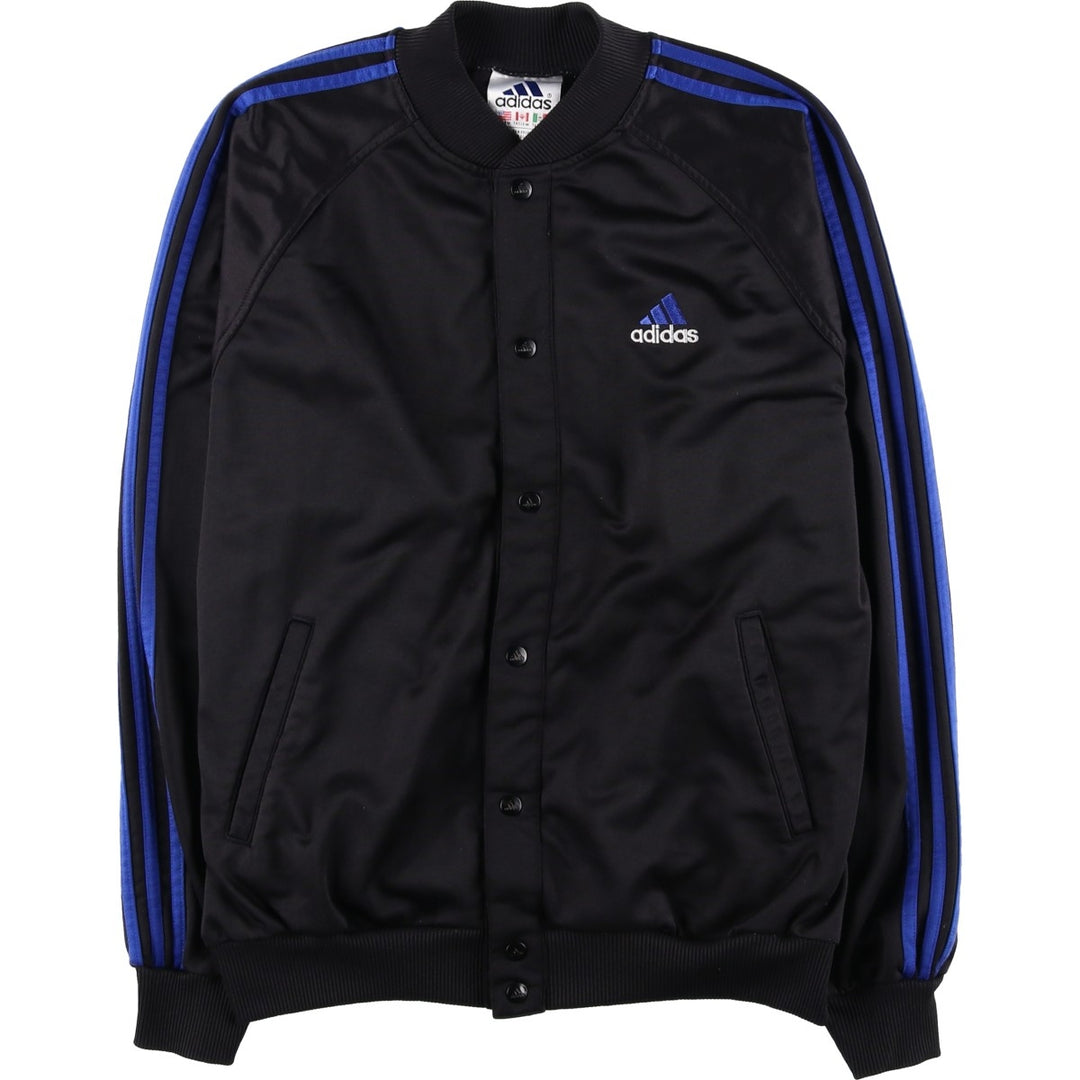 90'S Adidas Jersey Track Jacket Men's M Vintage polyester black type Vintage Second Hand
