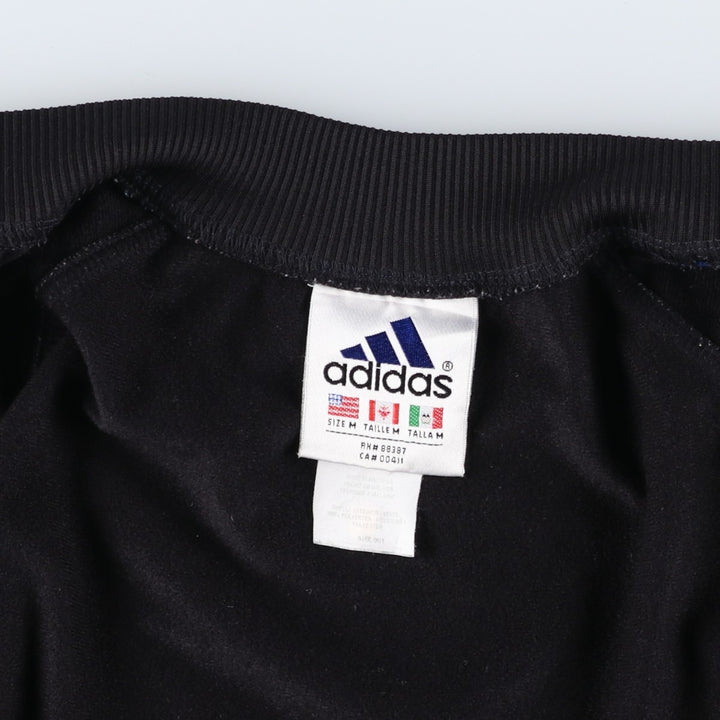 90'S Adidas Jersey Track Jacket Men's M Vintage polyester black type Vintage Second Hand