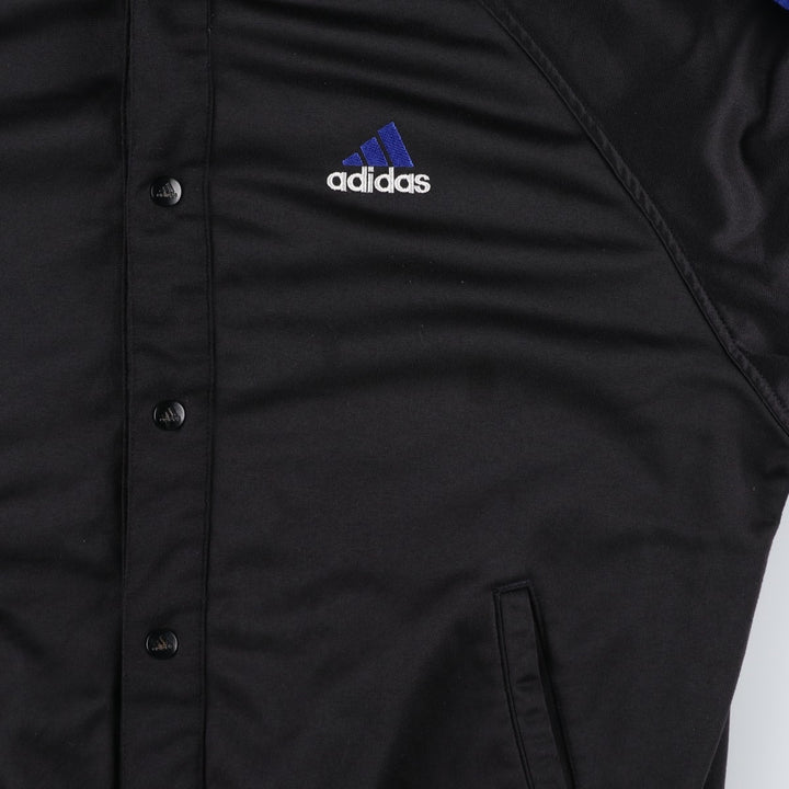 90'S Adidas Jersey Track Jacket Men's M Vintage polyester black type Vintage Second Hand