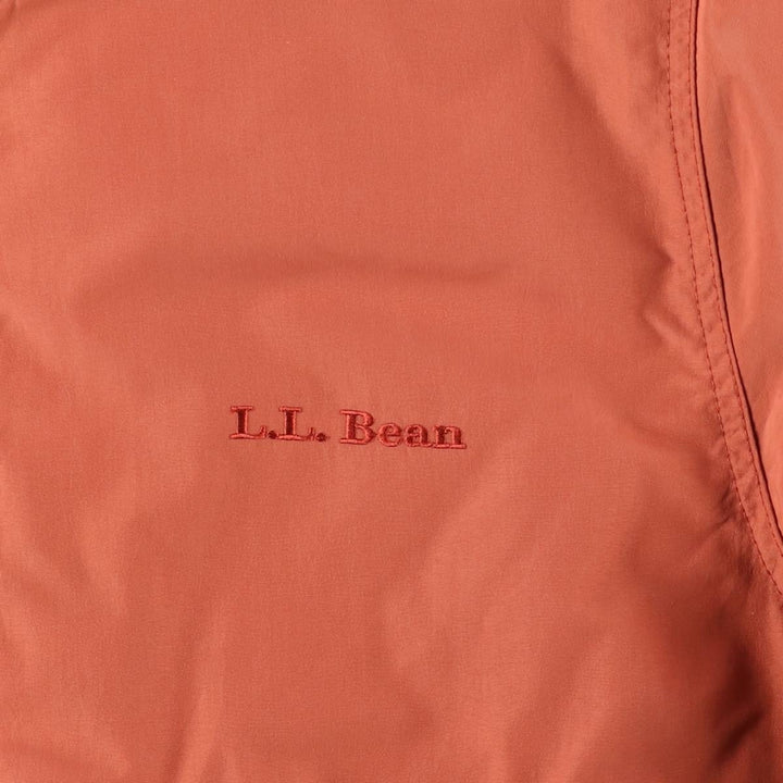90'S LLBean Warm-up Jacket, padded puffer jacket, men's size M polyester orange type Vintage Second Hand