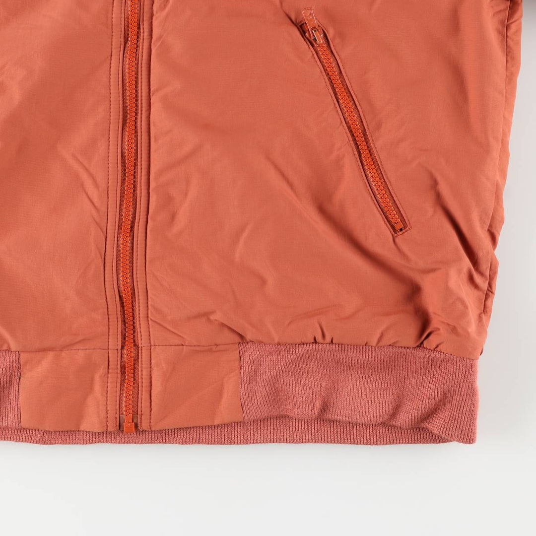 90'S LLBean Warm-up Jacket, padded puffer jacket, men's size M polyester orange type Vintage Second Hand