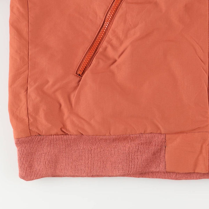 90'S LLBean Warm-up Jacket, padded puffer jacket, men's size M polyester orange type Vintage Second Hand