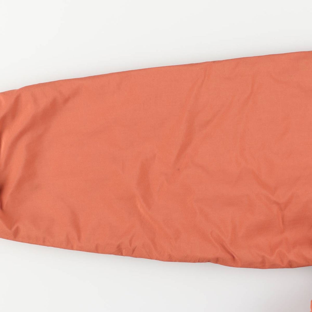 90'S LLBean Warm-up Jacket, padded puffer jacket, men's size M polyester orange type Vintage Second Hand