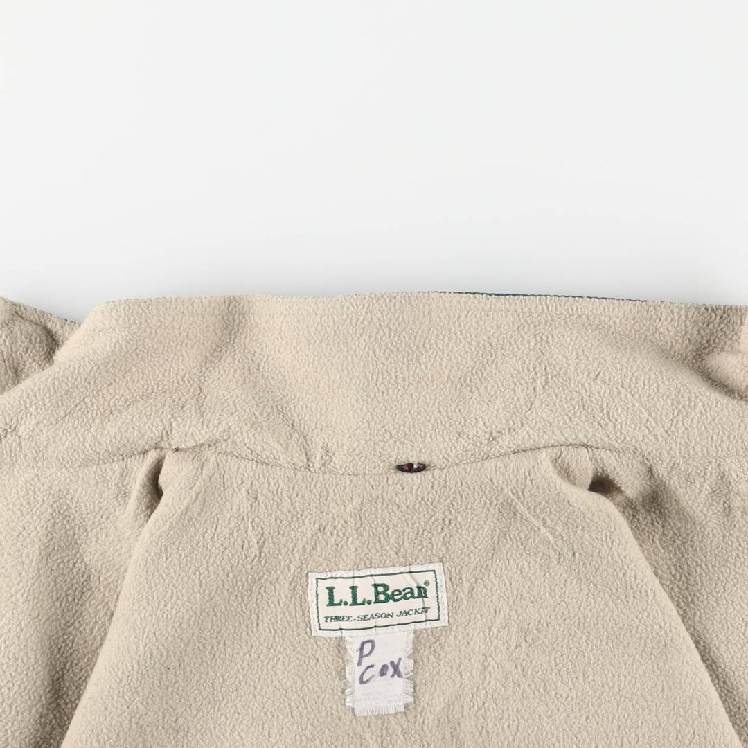 90'S LLBean Three-Season Jacket, Men's Size Medium unclear Green type dark green Vintage Second Hand