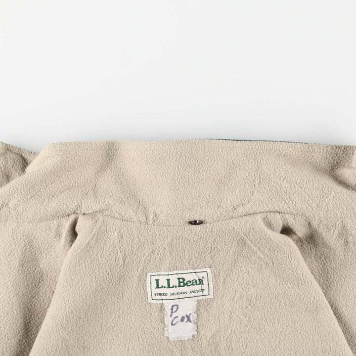 90'S LLBean Three-Season Jacket, Men's Size Medium unclear Green type dark green Vintage Second Hand