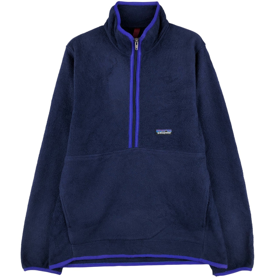 Patagonia Synchilla 25735 Half-Zip Fleece Pullover, Men's Size Small unclear navy blue type Vintage Second Hand