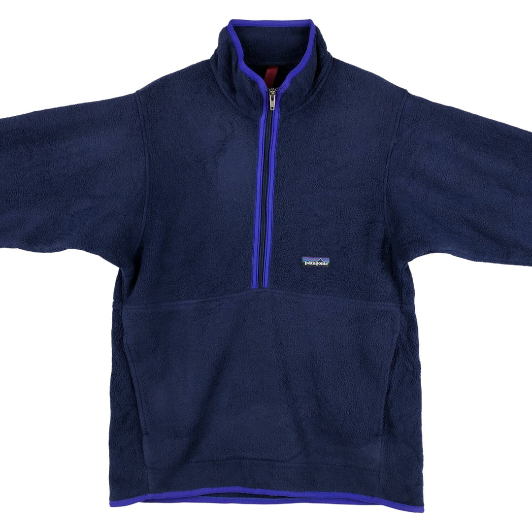 Patagonia Synchilla 25735 Half-Zip Fleece Pullover, Men's Size Small unclear navy blue type Vintage Second Hand