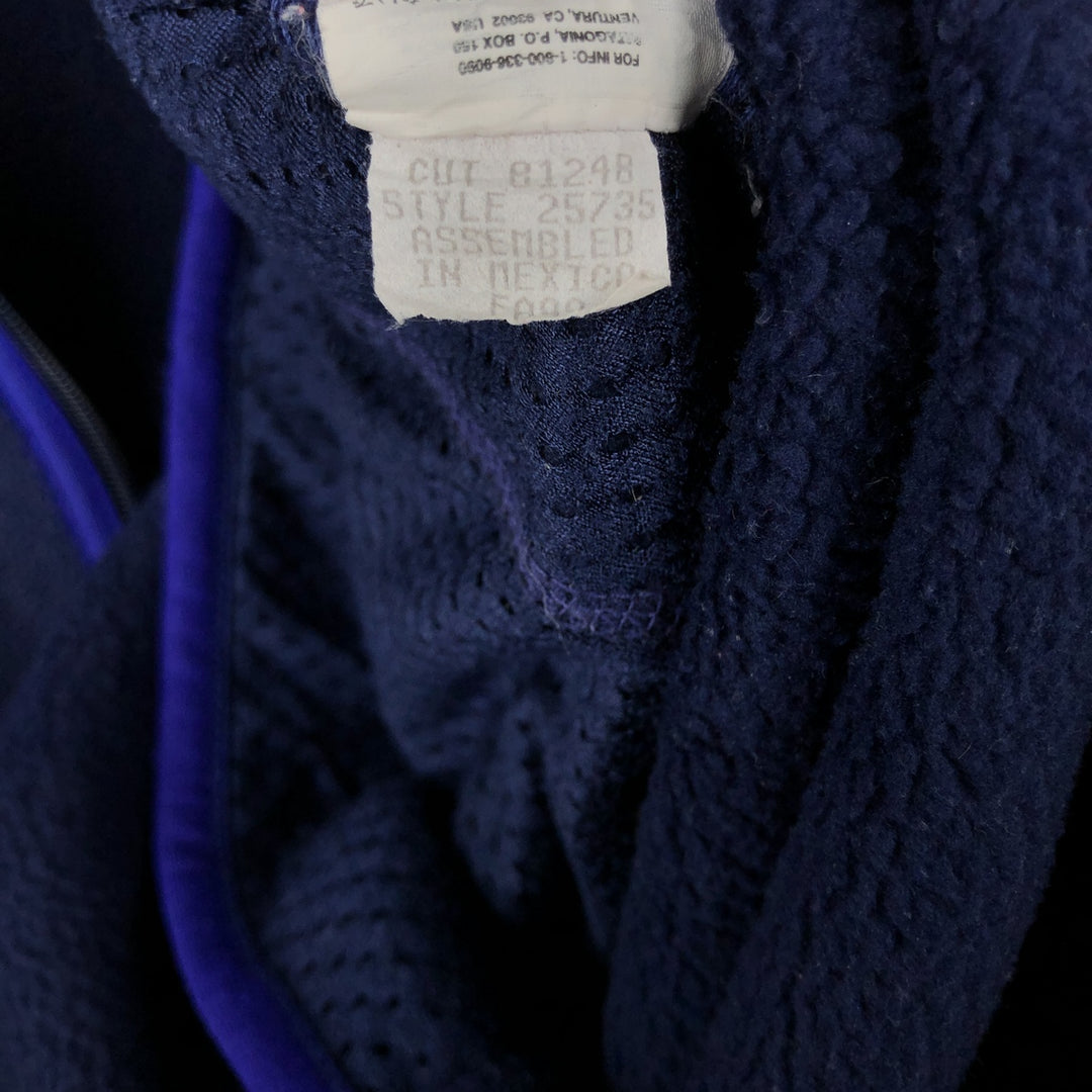 Patagonia Synchilla 25735 Half-Zip Fleece Pullover, Men's Size Small unclear navy blue type Vintage Second Hand