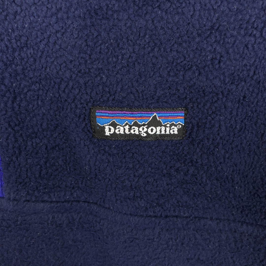 Patagonia Synchilla 25735 Half-Zip Fleece Pullover, Men's Size Small unclear navy blue type Vintage Second Hand