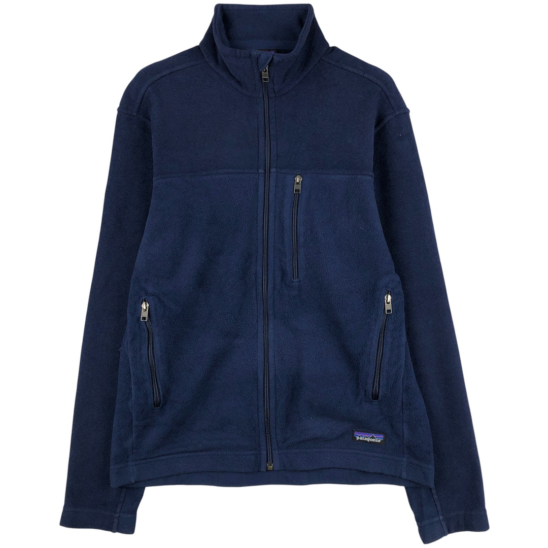 Patagonia Simple Synchilla Fleece Jacket (25098FA14), Men's Size Small polyester Navy blue Vintage Second Hand