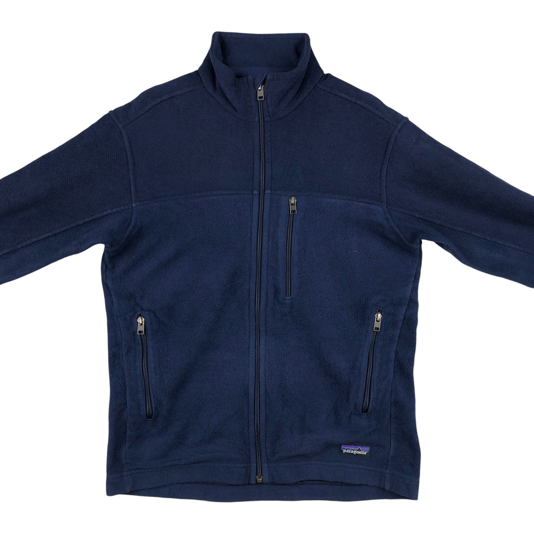 Patagonia Simple Synchilla Fleece Jacket (25098FA14), Men's Size Small polyester Navy blue Vintage Second Hand