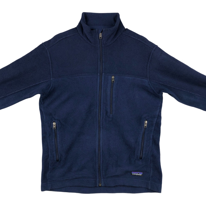 Patagonia Simple Synchilla Fleece Jacket (25098FA14), Men's Size Small polyester Navy blue Vintage Second Hand