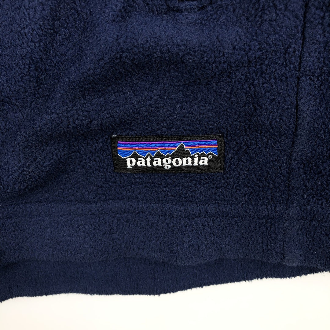 Patagonia Simple Synchilla Fleece Jacket (25098FA14), Men's Size Small polyester Navy blue Vintage Second Hand
