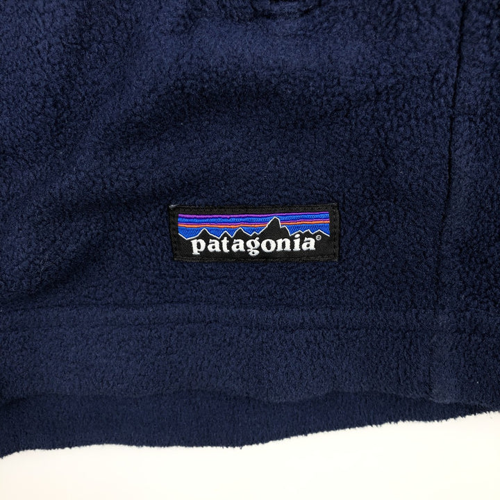Patagonia Simple Synchilla Fleece Jacket (25098FA14), Men's Size Small polyester Navy blue Vintage Second Hand