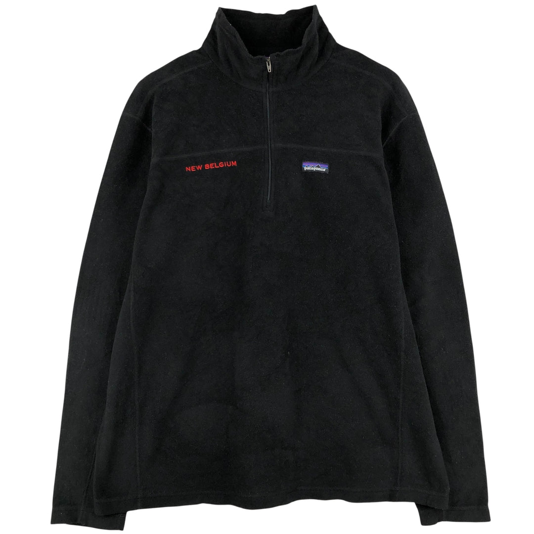 Patagonia Micro D Pullover 26175FA15 Half-Zip Fleece Pullover, Men's XL polyester black type Vintage Second Hand