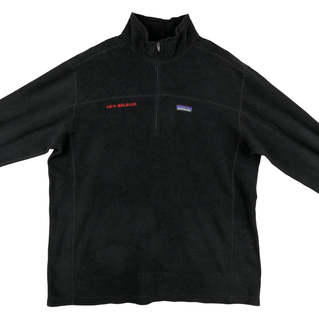 Patagonia Micro D Pullover 26175FA15 Half-Zip Fleece Pullover, Men's XL polyester black type Vintage Second Hand