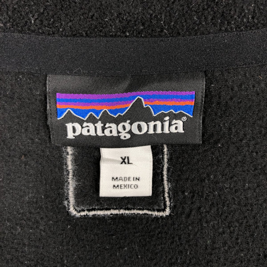Patagonia Micro D Pullover 26175FA15 Half-Zip Fleece Pullover, Men's XL polyester black type Vintage Second Hand
