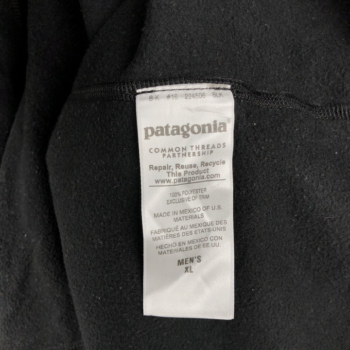 Patagonia Micro D Pullover 26175FA15 Half-Zip Fleece Pullover, Men's XL polyester black type Vintage Second Hand