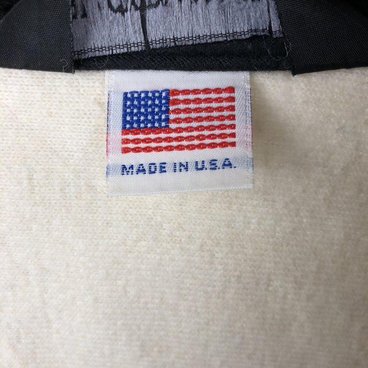 BLACK DIAMOND Eagle Pattern Fleece Jacket, Made in USA, Men's Size Medium unclear pale white type Vintage Second Hand